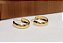 Brinco Argola Lisa Banhado em Ouro 18 k. - Imagem 1