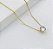 Colar ponto de Luz  Banhado em Ouro 18 k. - Imagem 1