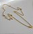 Colar Longo Estrelas Banhado em Ouro 18 k. - Imagem 2