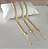 Pulseira Elo Duplo Banhada em Ouro 18K - Imagem 1