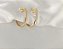 Brinco Argola Lisa Oval Banhado em Ouro 18 k. - Imagem 2