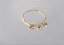 Bracelete Liso Pingentes Coração Banhado em Ouro 18 k. - Imagem 2