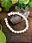 Pulseira Howlita bege e olho de tigre - Imagem 1