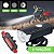 COEMA Kit de luzes de bicicleta recarregável, conjunto de farol e lanterna traseira, impermeável, vários modos de luz (2 cabos USB incluídos) - Imagem 3