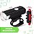 COEMA Kit de luzes de bicicleta recarregável, conjunto de farol e lanterna traseira, impermeável, vários modos de luz (2 cabos USB incluídos) - Imagem 4