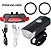 COEMA Kit de luzes de bicicleta recarregável, conjunto de farol e lanterna traseira, impermeável, vários modos de luz (2 cabos USB incluídos) - Imagem 8