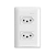 CONJUNTO 2 TOMADAS 2P+T NBR SIMON 20A 250V BR 19.955-30 - Imagem 1