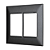 PLACA 3+3 POSTOS 4x4 PRETO ONIX 618516PO PIAL PLUS+ - Imagem 1