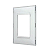 PLACA 3 POSTOS 4x2 KRISTAL 618503KR PIAL PLUS+ - Imagem 1