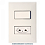 CONJUNTO INTERRUPTOR SIMPLES + TOMADA 2P+T 10A 4x2 BR 615074BC PIAL PLUS+ - Imagem 1