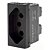 TOMADA 2P+T 20A PT BORNE PARAFUSO 615060PT PIAL PLUS+ - Imagem 1