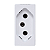 TOMADA 2P+T 20A BR BORNE PARAFUSO 615060BC PIAL PLUS+ - Imagem 2