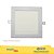 LUMINÁRIA PILA LED DL052 EMBUTIR QUADRADA 6W 6K 400l BIVOLT PHILIPS - Imagem 1
