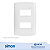 PLACA 4x2 2P SEP+SUPORTE BRANCA SIMON 30 LINE 300912-30 - Imagem 1
