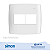 PLACA 4x4 4P+SUPORTE BRANCA SIMON 30 LINE 300922-50 - Imagem 1