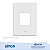 PLACA 4x2 2P HORIZONTAL+SUPORTE BRANCA SIMON 20.922-30 - Imagem 1
