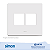PLACA 4x4 4P HORIZONTAL+SUPORTE BRANCA SIMON 20.922-50 - Imagem 1