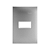 PLACA 4x2 1P HORIZONTAL ALUMINIO SIMON 35.611-34 - Imagem 1