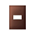PLACA 4x2 1P HORIZONTAL AÇO CORTEN SIMON 35.611-45 - Imagem 1