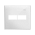 PLACA 4x4 2P HORIZONTAL  BRANCA SIMON 35.611-50 - Imagem 1