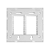 SUPORTE 4x4 HORIZONTAL BRANCA SIMON 35.702-39 - Imagem 1