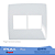 PLACA COM 2+2 POSTOS HORIZONTAL 4x4 PIALPLUS 618512 - Imagem 1