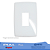 PLACA 4X2 GLOSS COM 1 POSTO VERTICAL PIALPLUS 618521 - Imagem 1