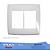 PLACA 4X4 GLOSS COM 3+3 POSTOS PIALPLUS 618536 - Imagem 1