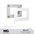 PLACA 1 POSTO COM SUPORTE PARA MÓVEL MARGIRIUS SLEEK BR 15787 - Imagem 1