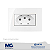 CONJUNTO TOMADA 2P+T 20A 250V PARA MOVEIS MARGIRIUS SLEEK BR 15789 - Imagem 1