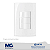 CONJUNTO 2 INTERRUPTOR SIMPLES+PARALELO 10A 250V MARGIRIUS SLEEK BR 15819 - Imagem 1