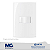 CONJUNTO INTERRUPTOR PARALELO 10A 250V MARGIRIUS SLEEK BR 16015 - Imagem 1