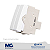 MÓDULO INTERRUPTOR DUPLO PARALELO 10A 250V(MINI) MARGIRIUS SLEEK BR 17840 - Imagem 1