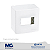 CAIXA SOBREPOR 75x75 1P COM SUPORTE MARGIRIUS SLEEK BR 18643 - Imagem 1