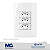 CONJUNTO 3 TOMADAS 2P+T PB 20A 250V 4x2 MARGIRIUS SLEEK BR 18664 - Imagem 1