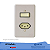 SILENTOQUE 054347 CONJUNTO INTERRUPTOR PARALELO+TOMADA 2P+T 10A COM PLACA PIAL - Imagem 1