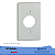 SILENTOQUE 8505 PLACA COM 1 POSTO REDONDO 4x2 PIAL - Imagem 1
