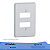 SILENTOQUE 8506 PLACA COM 2 POSTOS SEPARADOS 4x2 PIAL - Imagem 1