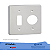 SILENTOQUE 8515 PLACA COM 1 POSTO + 1 REDONDO 4x4 PIAL - Imagem 1