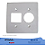 SILENTOQUE 8525 PLACA COM 2 POSTOS + 1 REDONDO 4x4 PIAL - Imagem 1