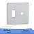 SILENTOQUE 8581 PLACA COM FURO + 1 POSTO 4x4 PIAL - Imagem 1