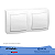2 INTERRUPTORES SIMPLES 10A 25OV SISTEMA X 675020 2 PIAL - Imagem 1