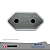 PLUG FEMEA 2P LINHA 10A CZ REF 11413 NBR-14136 TRANSMOBIL - Imagem 1