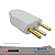 PLUG MACHO 2P+T LINHA 20A BR REF 11218 NBR-14136 TRANSMOBIL - Imagem 1