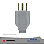 PLUG MACHO 2P+T LINHA 20A CZ REF 11418 NBR-14136 TRANSMOBIL - Imagem 1
