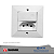 TOMADA 3P 20A+INTERRUPTOR SIMPLES SISTEMA "X" BRANCO 13054 TRANSMOBIL - Imagem 1