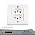 2 TOMADAS 3P 10A 250V NBR SISTEMA "X" BRANCO 13062 TRANSMOBIL - Imagem 1