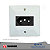 TOMADA 2P+T 10A 250V NBR PRETO SISTEMA "X" BRANCO 13067 TRANSMOBIL - Imagem 1