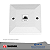 TOMADA RJ45 8 VIAS CAT5E SISTEMA "X" BRANCO 13148 TRANSMOBIL - Imagem 1