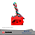 TOMADA PAINEL 2P+T 16A 250V VERMELHA 30124 NBR COM RABICHO TRANSMOBIL - Imagem 1